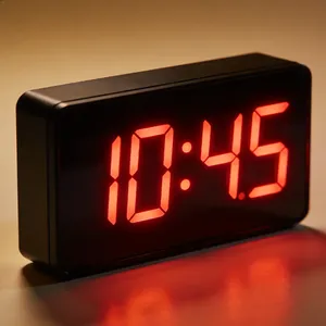 A digital clock display showing the time 