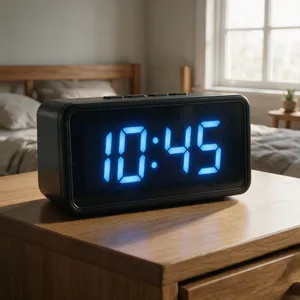 A digital clock display showing the time 