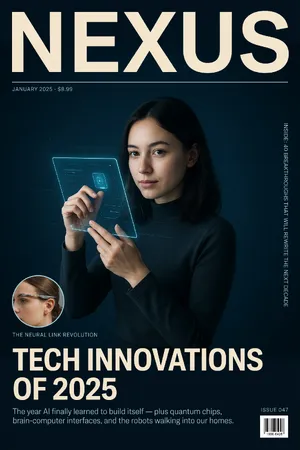 A technology magazine cover featuring the headline 