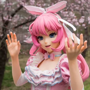 A magical girl character in a frilly dress, casting a spell (classic anime trope). - Ideogram Ideogram V2