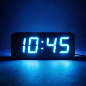 A digital clock display showing the time 