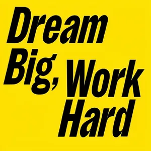 A motivational poster with the quote 