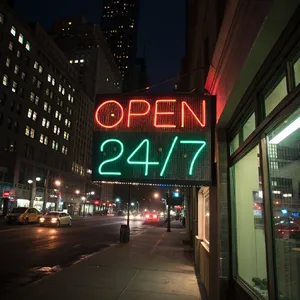 A storefront sign that says 